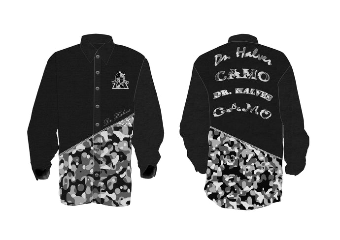 Halves camo button up
