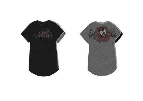 Oversized Halves floral t shirt